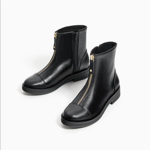 Zara girl zipper boots